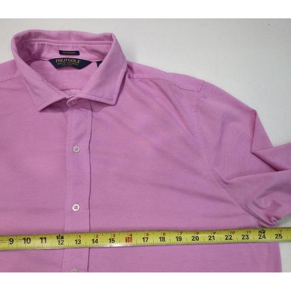 Actual Polo Golf Performance Ralph Lauren Shirt Mens XL Button Down Pink - Picture 6 of 8